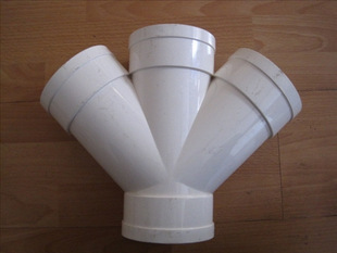 【供應各種PVC管件,排水管管件 斜四通 50】價格,廠家,圖片,其他管件,諸城市周發水暖器材經營部-